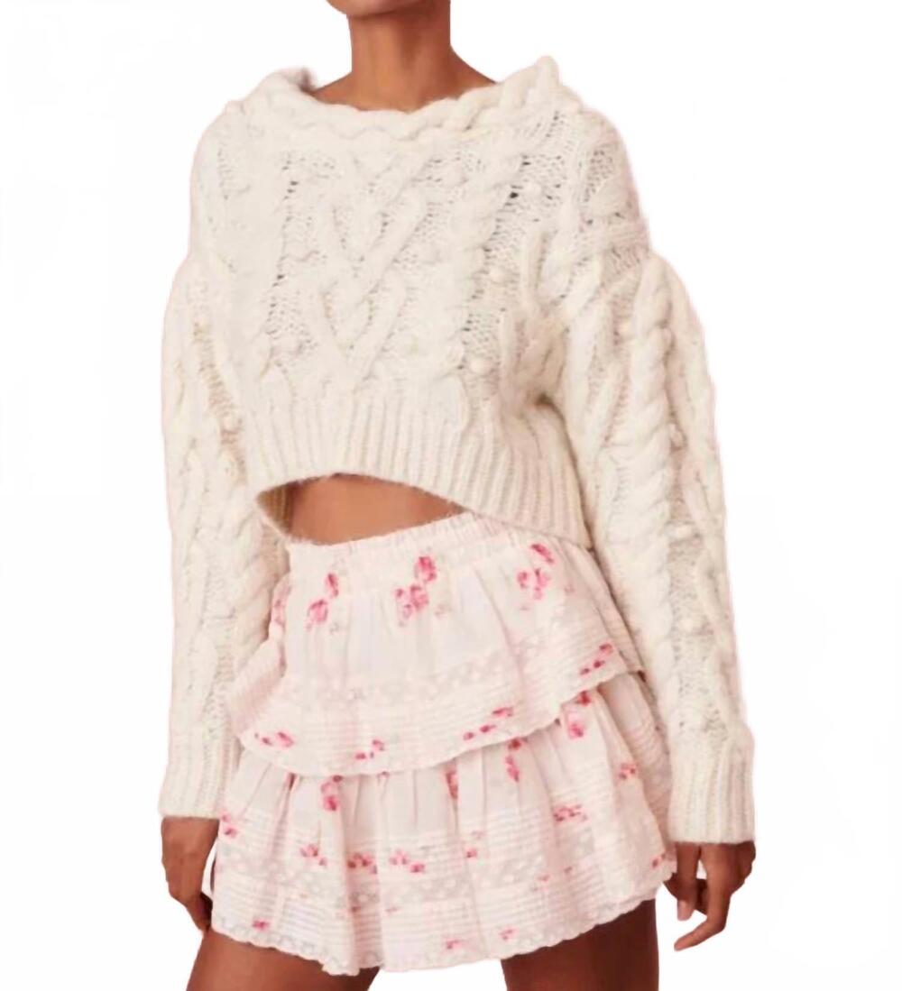 NEW LOVESHACKFANCY ruffle mini skirt in berry moment